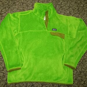 Patagonia Bright Green Fleece Pullover